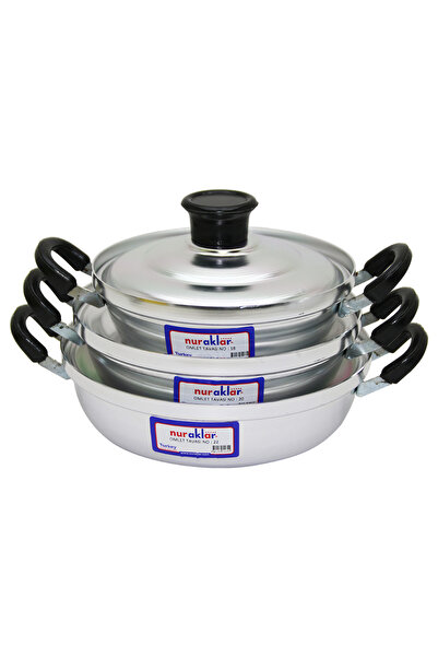 VANCH 3-Piece Aluminum Omelet Set No-18-20-22 (5264)