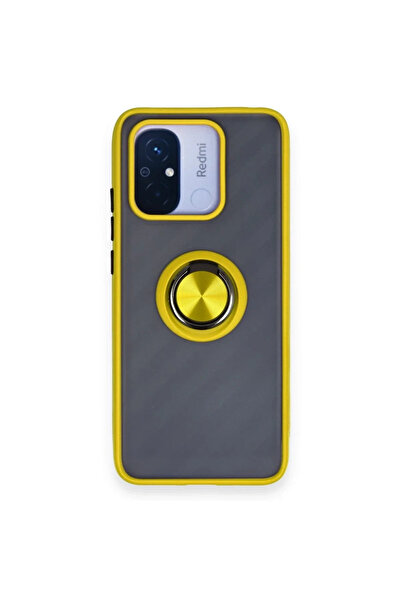 Hulyomer Hub غطاء سيليكون لهاتف هوليومر شاومي ريدمي 12C مع حلقة مونتريال - أص...