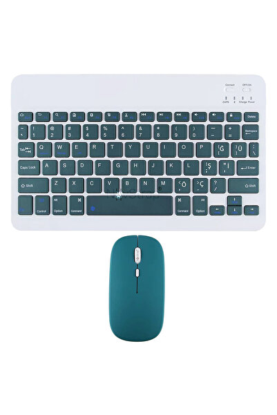 NovStrap Samsung Galaxy Tab A11 / A11 Plus ile Uyumlu Türkçe Q Bluetooth Klav...