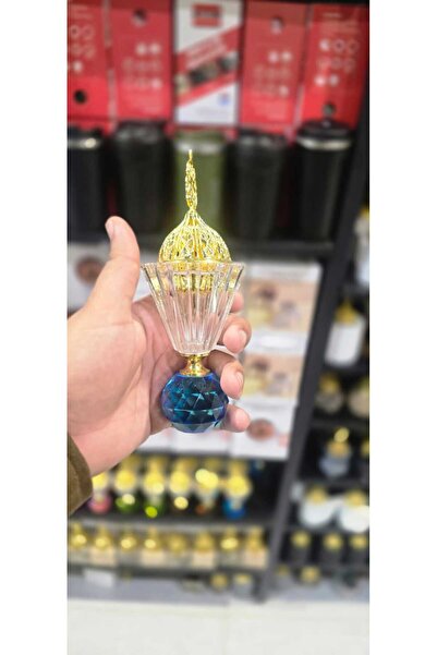 Generic مبخرة بخور من الزجاج الكريستالي - حامل بخور فاخر ذهبي اللون | ديكور م...