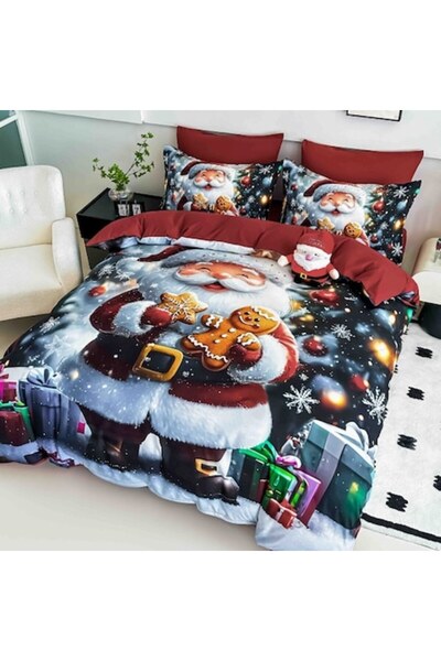 JOJO HOME Set de lenjerie de pat dublu, Jojo Home, imprimare digitală 5D Crăc...