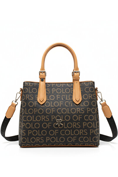 H&D COLLECTİON Polo of Colors Leather-Look Women's Handbag Suitable for Cross...