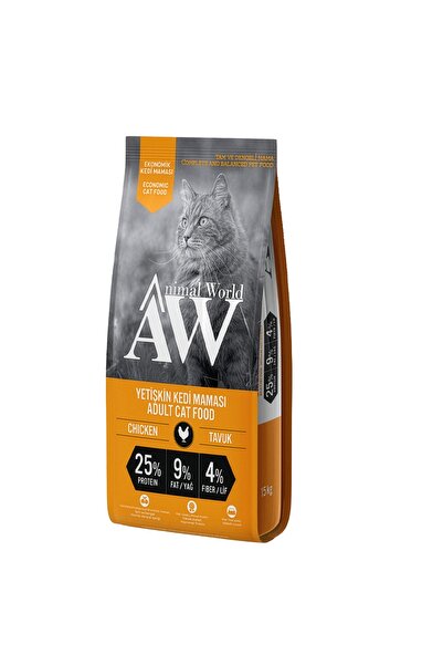 Animal World Eco Yetişkin Tavuklu Kedi maması 15 Kg
