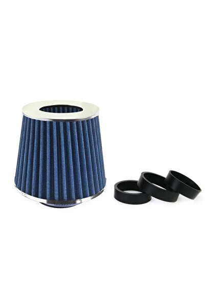 AMIO Filtru de aer conic albastru cu 3 adaptoare