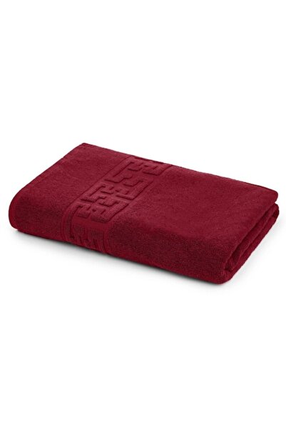 OEM Hand Towel, Cotton, Greek Border, 500g/m², 30x50cm, Burgundy