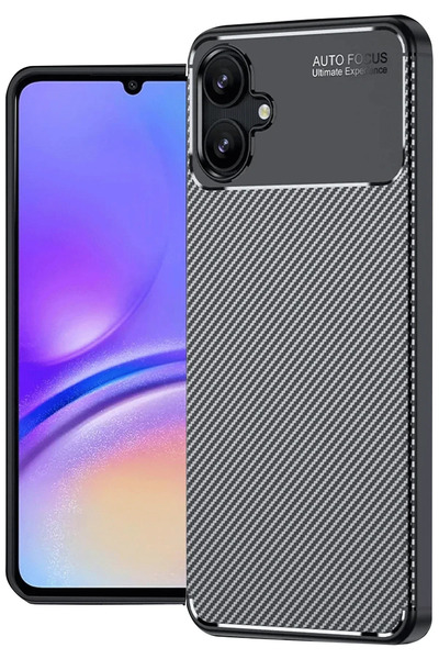 Hulyomer Hub حافظة هوليومر لهاتف سامسونج جالاكسي A06 بغطاء كربوني بتركيز تلقا...