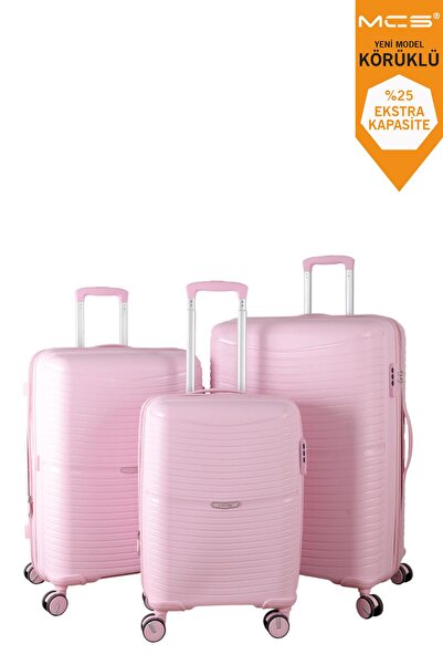 MÇS V379 AURA Y.ÜRETİM PP VALİZ SİYAH SET
