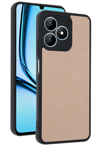 BSN STİL غطاء جلدي من BSNSHOP لهاتف Realme Note 50 4G - لون بودرة 1058986