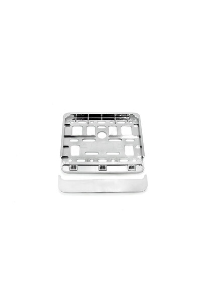 AMIO Chrome license plate holder for scooter 11.4 x 14cm