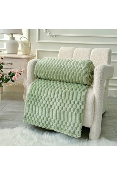 OEM Pătură Cocolino, model în relief, 200x230cm, roz