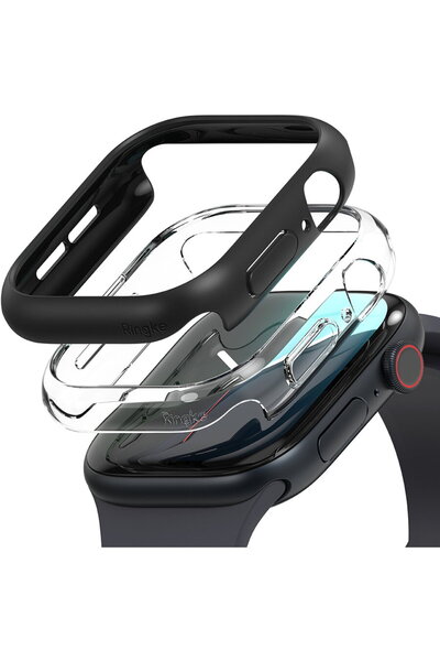 Ringke Husa pentru Apple Watch 10 46mm + Folie (set 2) - Slim - Clear / Matte...
