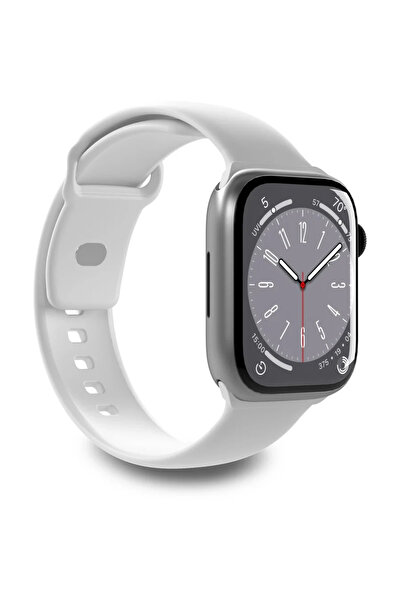 Puro "ICON" Silicone watchband for Apple Watch 42-44-45-49mm, white