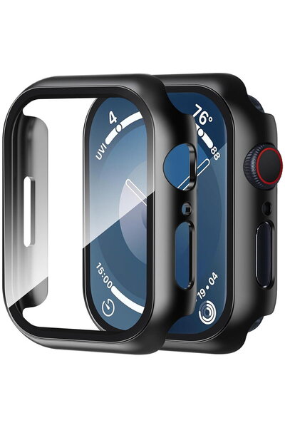 Techsuit Husa pentru Apple Watch 7 (41mm) + Folie - Defense360 Pro - Black