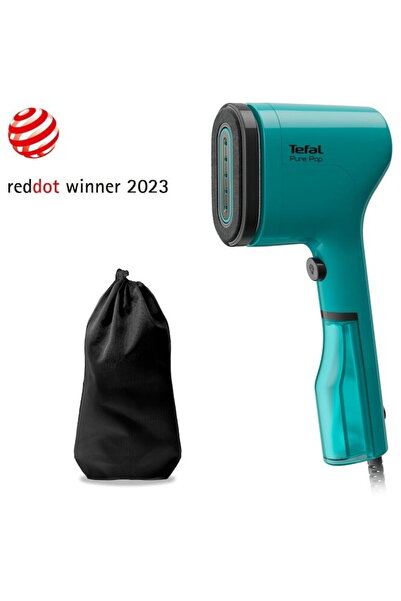 TEFAL Pure Pop DT2020E1 Vertical Steam Iron, 1300 W, 70 ml, Reversible Pad, Blue