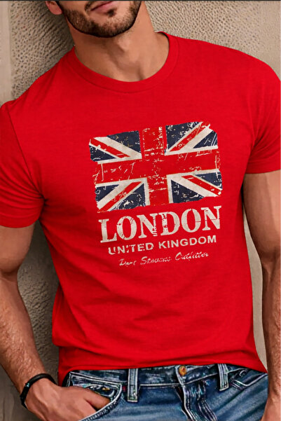 New Shine تي شيرت مطبوع عليه لندن للجنسين