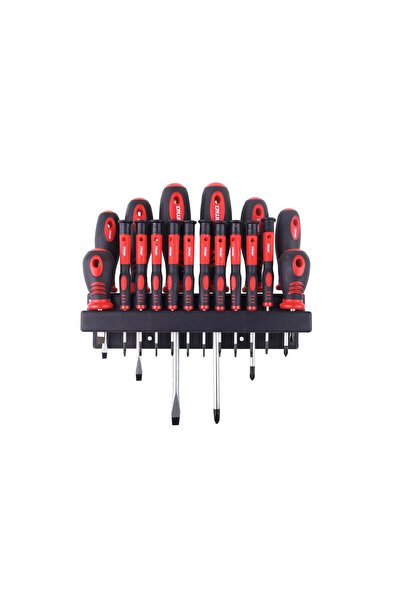 AMIO Screwdriver set with wall mount 18 pcs