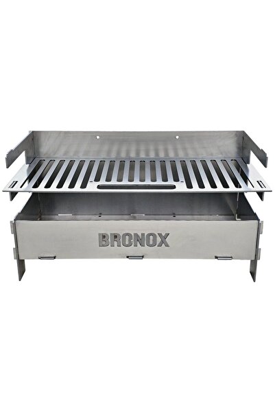 BRONOX RO Gratar pliabil cu dimensiunea de gatire de 500x220mm, reglabil pe 3...