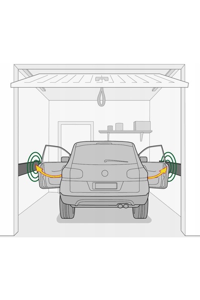 Avex Rola de covor adeziv pentru protectie la coliziune pentru garaje sau par...