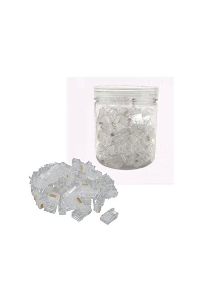 The Bros RJ45 Connectors- 100 pcs- Modular Plugs for Cat6/Cat6e Ethernet Cabl...