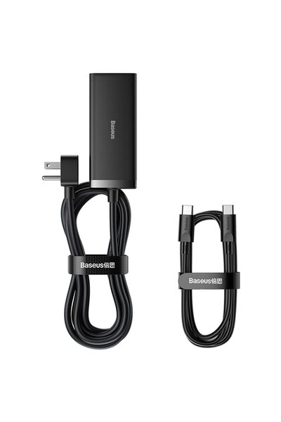 Baseus KF2332561 2 x USB, 2 x USB Tip-C GaN3 100W Negru