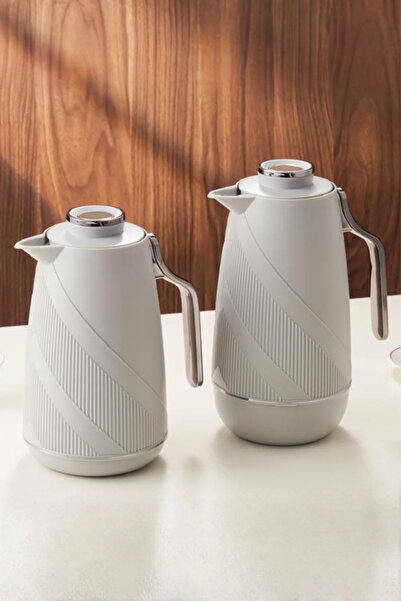 Generic A stylish and modern 1-liter tea and coffee thermos set