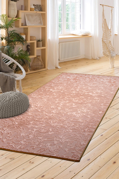 Dijidekor Elite Carpet Modern Designed Beige Color Washable Non-Slip Cut Carp...