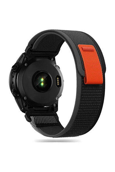 Tech-Protect Nylon Strap Garmin Fenix 5 / 6 / 6 Pro / 7 – Black/Orange
