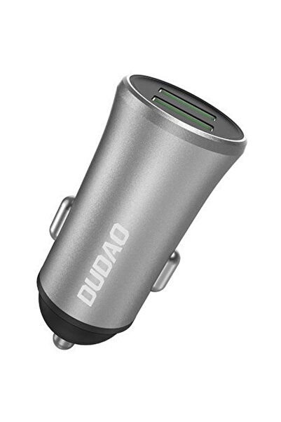 DUDAO 6976625335411 încărcător auto inteligent 2x USB R6S 5V/3.4A Argintiu