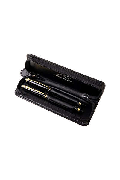 daço Daco SE208 ballpoint pen and fountain pen set, Black