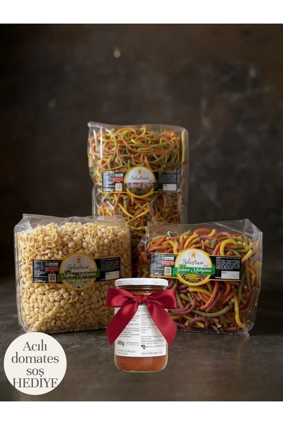 Seboş’tan 3’lü makarna seti ( sebzeli erişte ,midye makarna, sebzeli Sedanini...