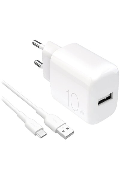 Puro PUTCUSBA10WDYKACWHI USB-A + USB-C Alb 10W