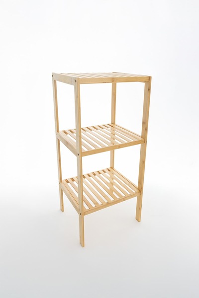 Bambuland 3 Katlı Çok Amaçlı Bambu Raf – Mutfak, Balkon ve Antre Organizeri
