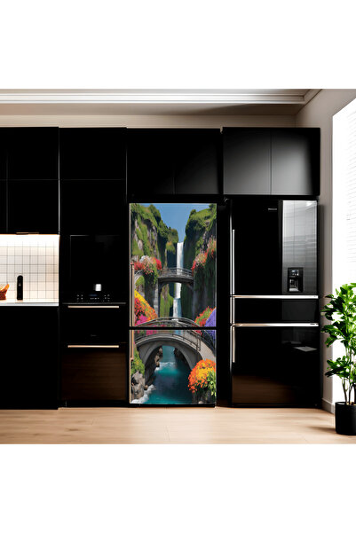 Avex Folie imprimata color pentru decor Frigider, dimensiune 200 x 90cm, mode...