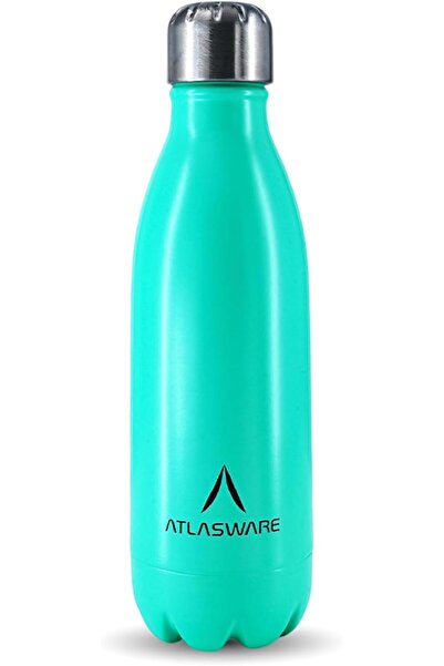 Atlasware Premium Stainless Steel Water Bottle, 350ml, Double-Wall Insulated,...