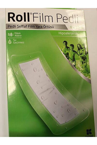 Roll FİLM PEDLİ ŞEFFAF YARA örtüsü 8x15 CM ( 10 Adet)