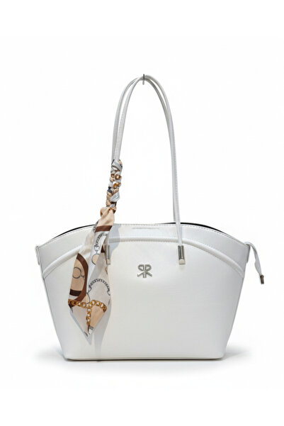 Çanta Trend Geantă albă de umăr și de mână pentru femei, dimensiune 24x34