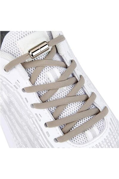 Avex Sireturi elastice SMART pentru incaltaminte cu clema metalica, culoare gri