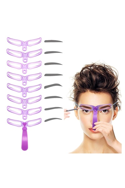 Avex Set of 8 professional eyebrow shaping stencils