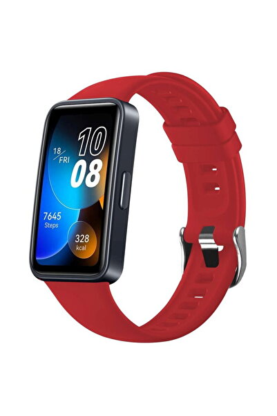 FIXED Strap for Huawei Band 8 / 9 - Silicone Strap - Red
