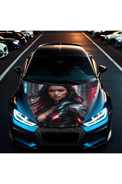 Avex Folie Capota Auto "Hood Art" rezistenta la exterior, marime M (165 x 120...