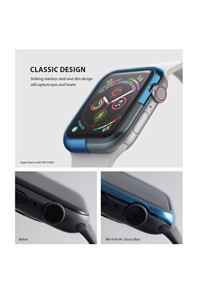 Ringke Rama ornamentala otel inoxidabil Apple Watch 4 42mm Albastru electric