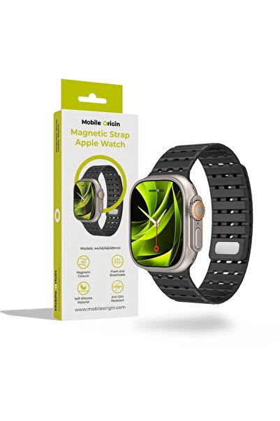 Mobile Origin Curea magnetică, neagră - AW Ultra 2/1 (49 mm) 9/8/7 (45 mm)/6/...