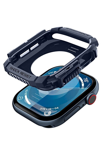 Spigen Husa pentru Apple Watch 10 46mm - Rugged Armor - Navy Blue