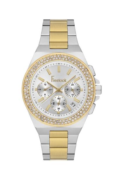 Freelook Fl.1.10469-4 Functions Active Stone Design Steel Case Steel Band Met...