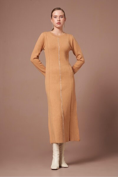 FTZ WOMEN Women's Stone Detail Dress Biscuit 25253