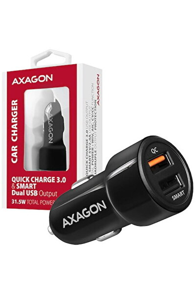 Axagon Încărcător inteligent 5V 2,4A + încărcare rapidă 3.0, 30W, negru