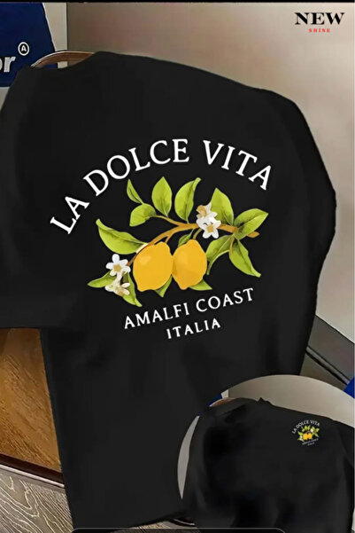 New Shine تي شيرت مطبوع للجنسين من لا دولتشي فيتا