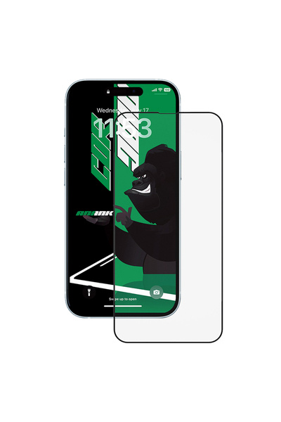 Anank iPhone 15 Pro 2.5D CG Glass Screen Protector, black