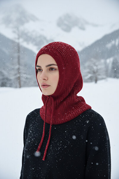 Onur Hat - Knitwear Headgear Black Balaklava Beanie Knitted Headgear Hooded K...