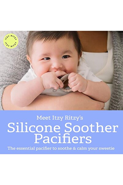 Itzy Rıtzy Sweetie Soother Pacifier Set of 2 - Silicone Newborn Pacifiers